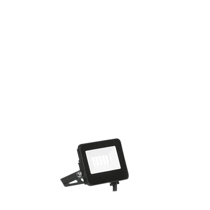 Vela™ 10W LED HV IP65 Floodlight Schwenkbar Schwarz 4000K