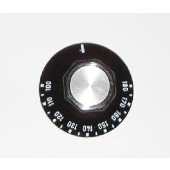 Griff 100-180°C schwarz, Ø50mm, rechts steigend