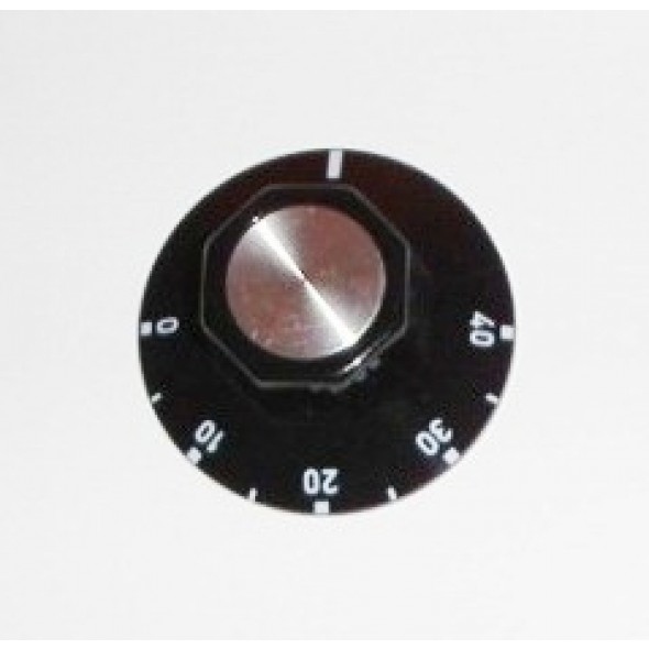 Griff 0-40°C schwarz, Ø50mm, rechts steigend
