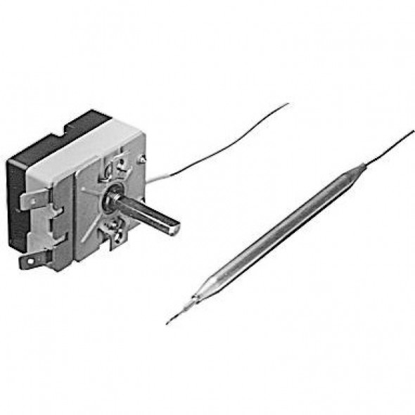 Thermostat 30-110°C 1-polig F6 Kapillarrohrlänge 850mm isol. Thermostat 30-110°C 1-polig F6 Kapillarrohrlänge 850mm isol.