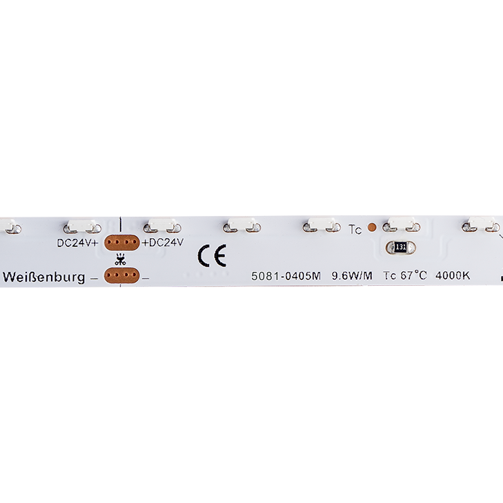 DOTLUX LED-Streifen SIDEVIEW 48W 8mm 4000K IP20 5m-Rolle inkl. 50cm Anschlusskabel beidseitig