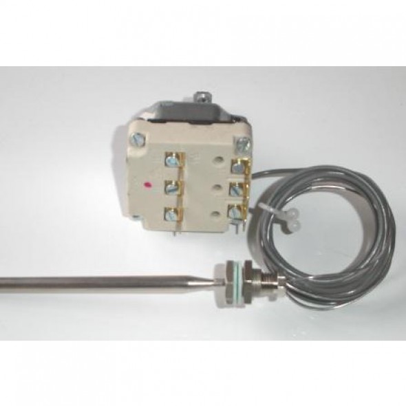 Thermostat 95-180°C 3-polig F6 Kapillarrohrlänge 1780mm isol.