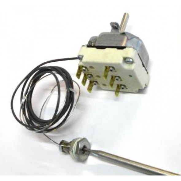 Thermostat 95-195°C 3-polig F6 Kapillarrohrlänge 1780mm isol.